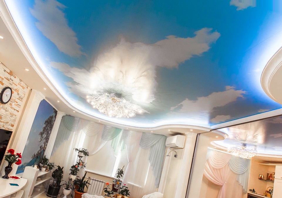 Заказать потолок с фотопечатью в г. Климовск